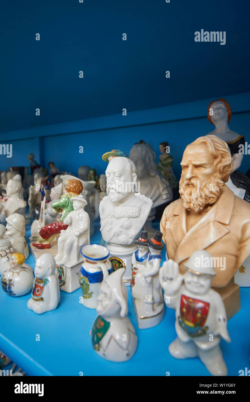 A large commercial collection of Goss pottery, otherwise known as