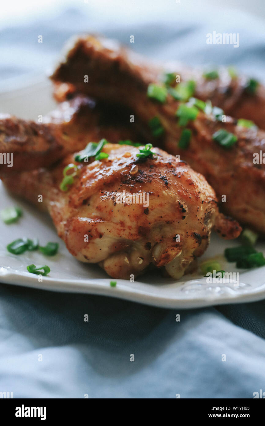 Fried chicken legs Stock Photo - Alamy