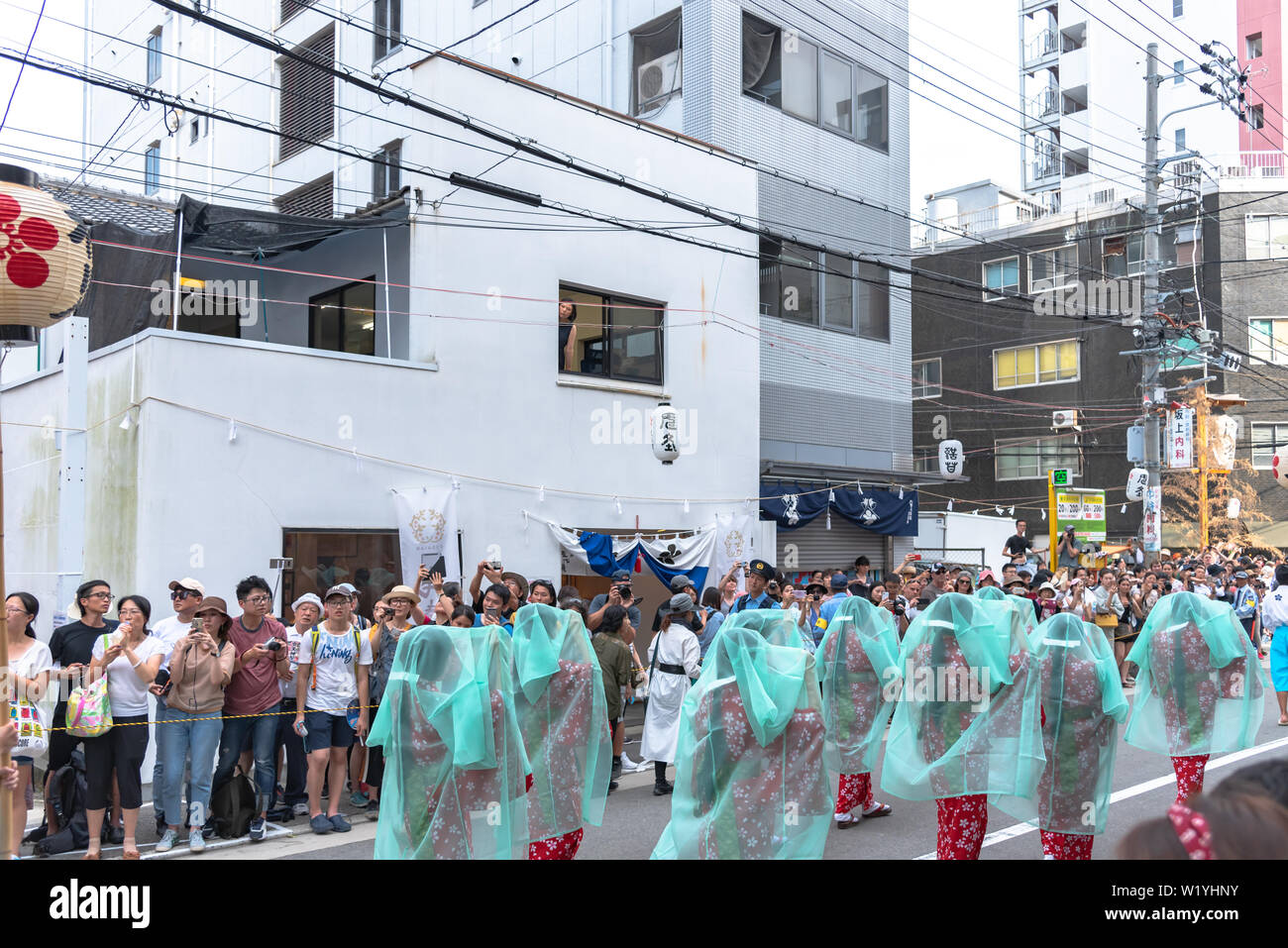 Tenjin Images Tenjin Festival of Osaka with thousand of attendant and spectator. The ...