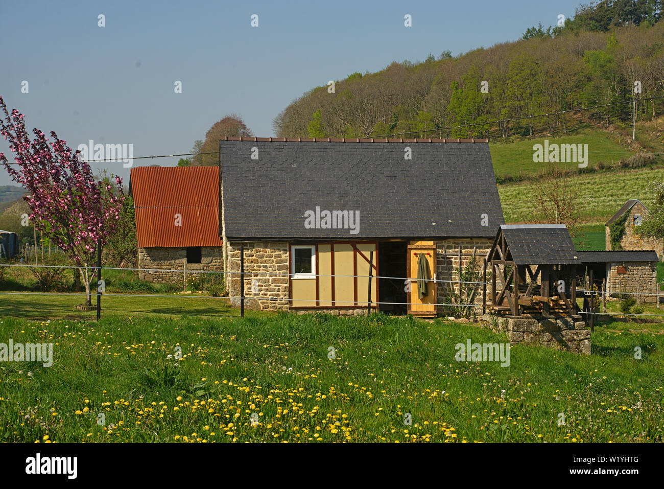 Small Stone Cottage Stock Photos Small Stone Cottage Stock