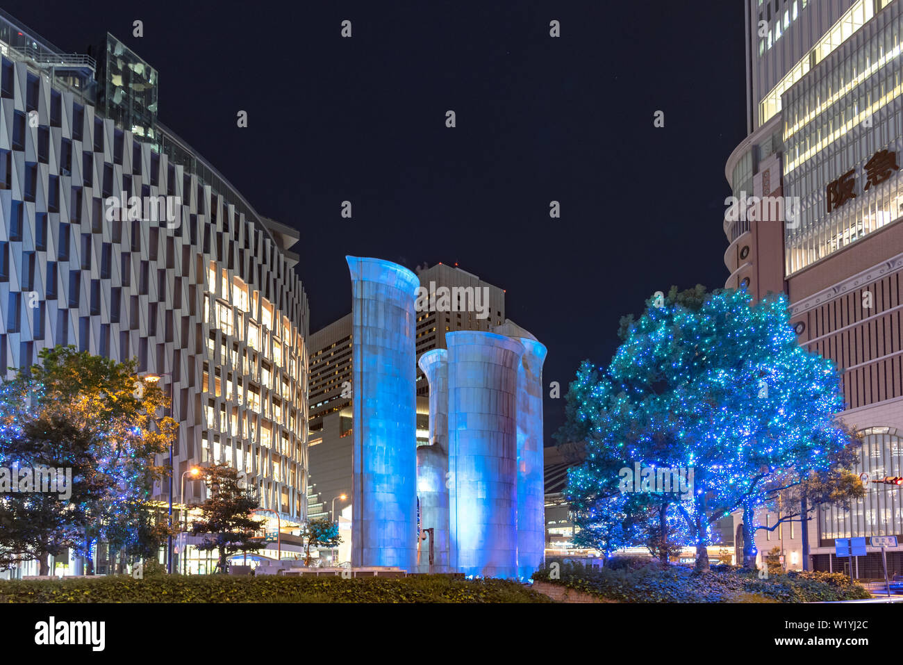 Festival of the Lights in Osaka. The winter illumination events