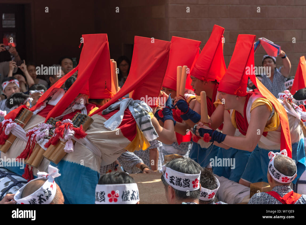 Tenjin Images Tenjin Festival of Osaka with thousand of attendant and spectator. The ...