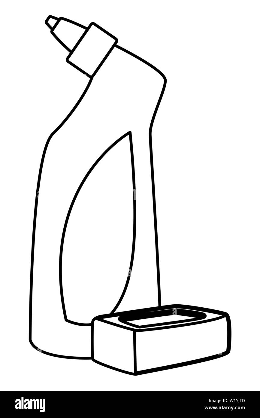cleaning and hygiene equipment icons in black and white Stock Vector ...