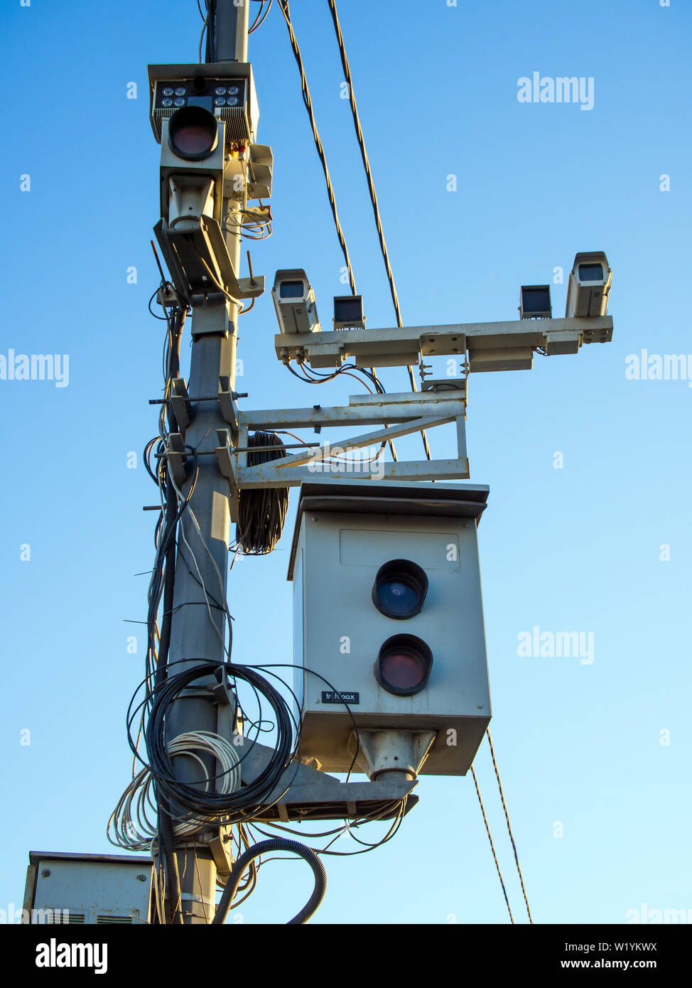 Voronezh, Russia - March 7, 2019: Complexes of photo and video recording of traffic violations Stock Photo