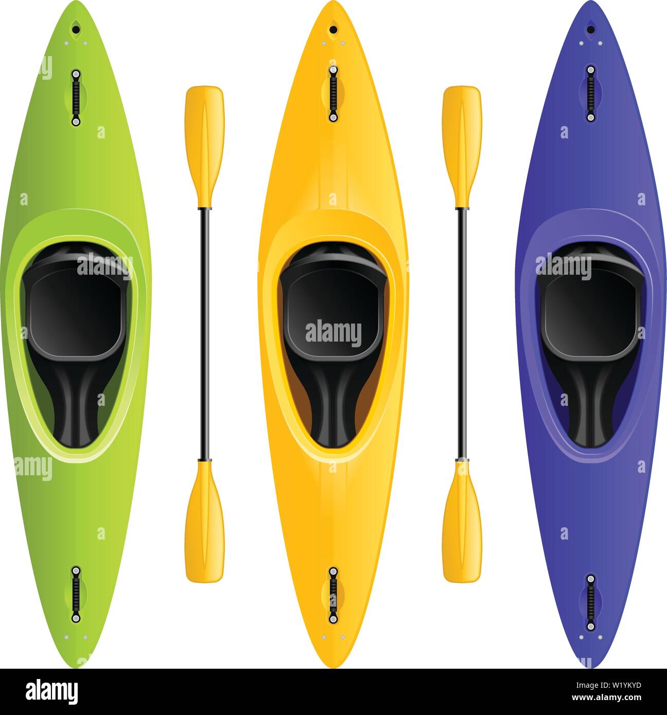 Kayaking Stock Vector Images Alamy