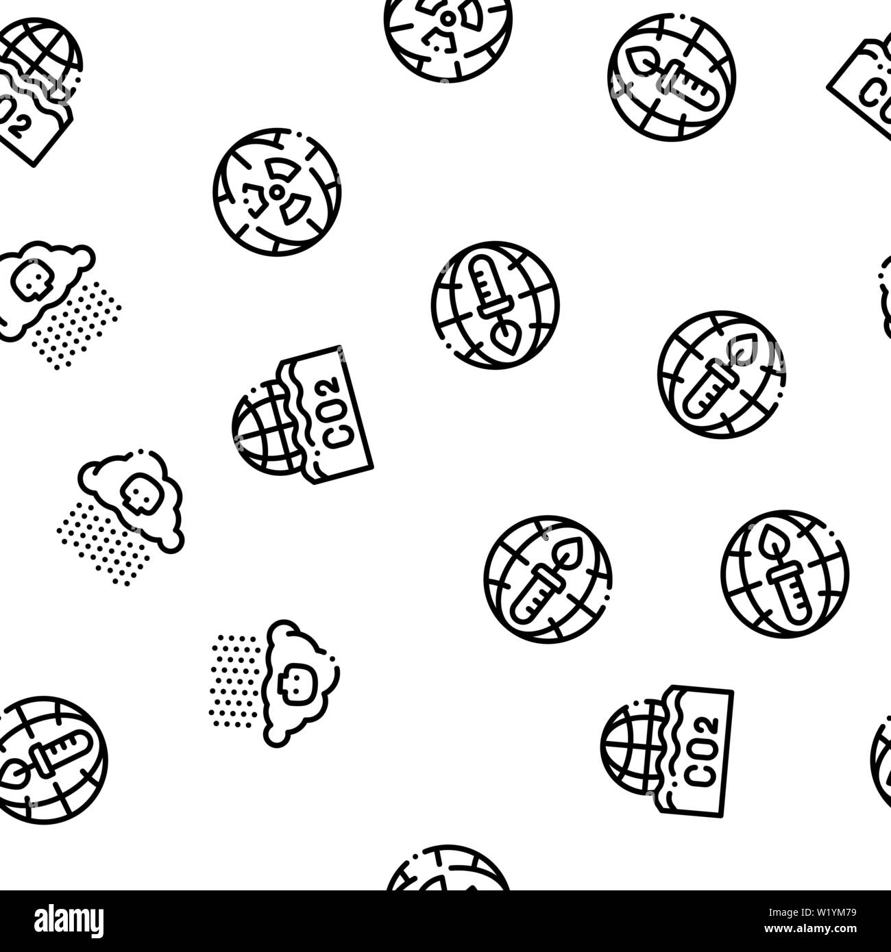 Environmental Problems Vector Seamless Pattern Stock Vector Image & Art ...