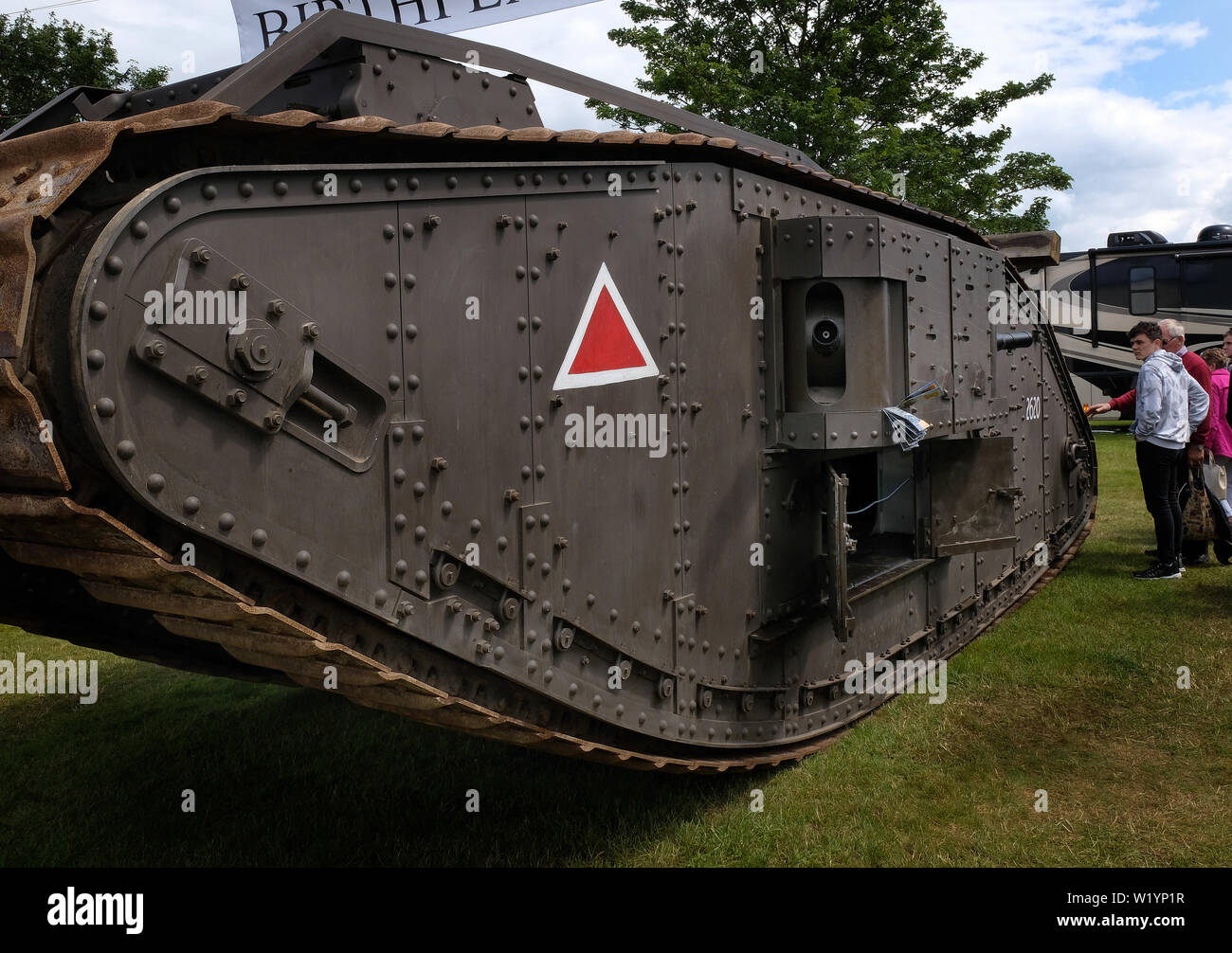 Replica World War One Tank Guy Martin Television Project Stock Photo replica-world-war-one-tank-guy-martin-television-project-stock-photo