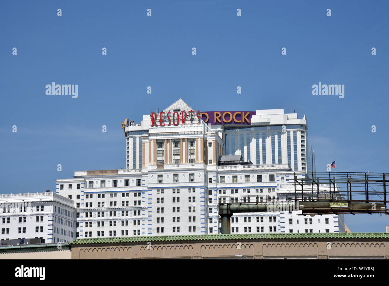 ATLANTIC CITY, NEW JERSEY, USA - JUNE 26, 2019: The Hard Rock Hotel and Casion in Atlantic City, formerly the Trump Taj Mahal Stock Photo