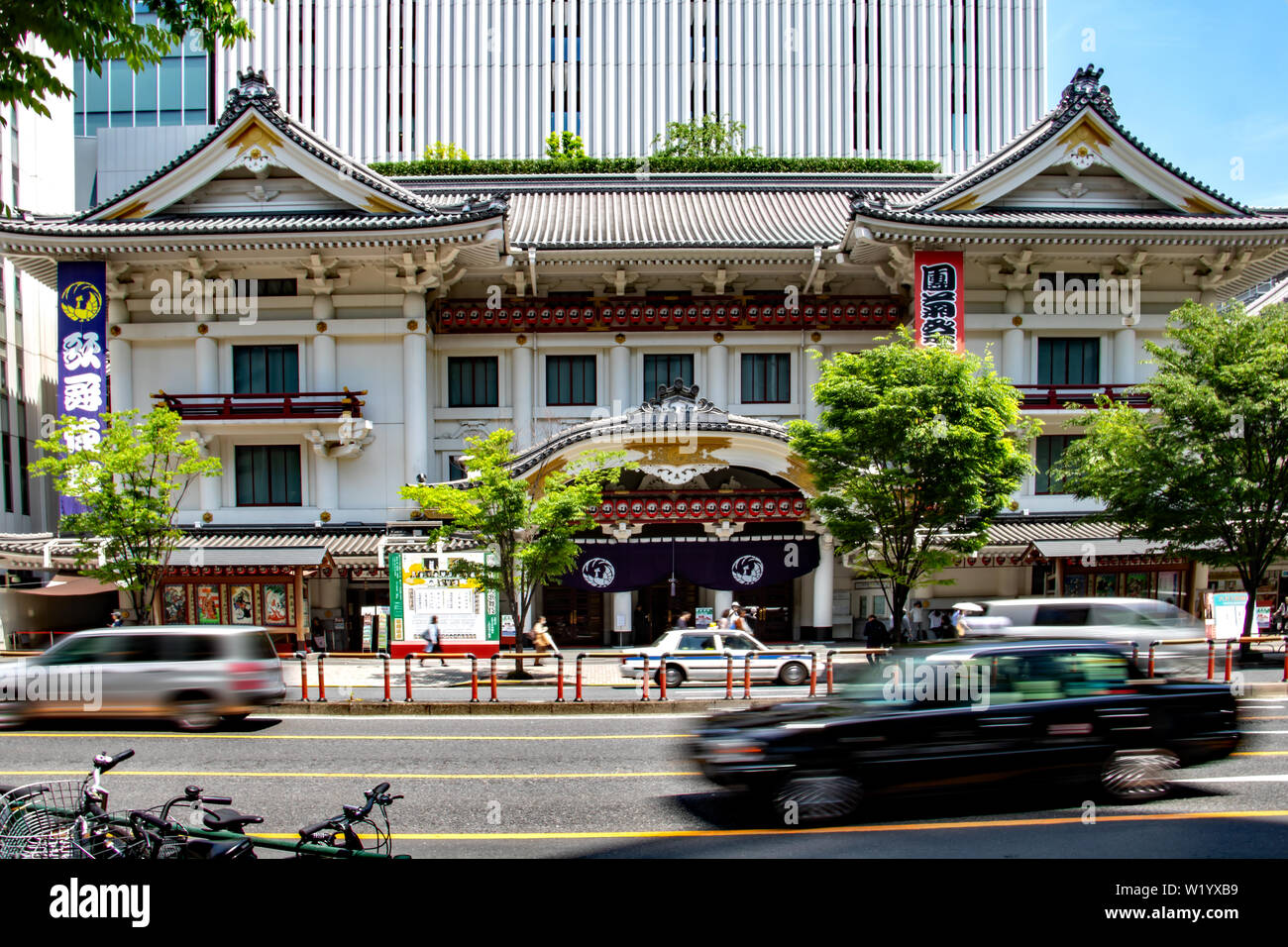 Kabukiza Theatre in the Ginza district of Tokyo, Japan is the only