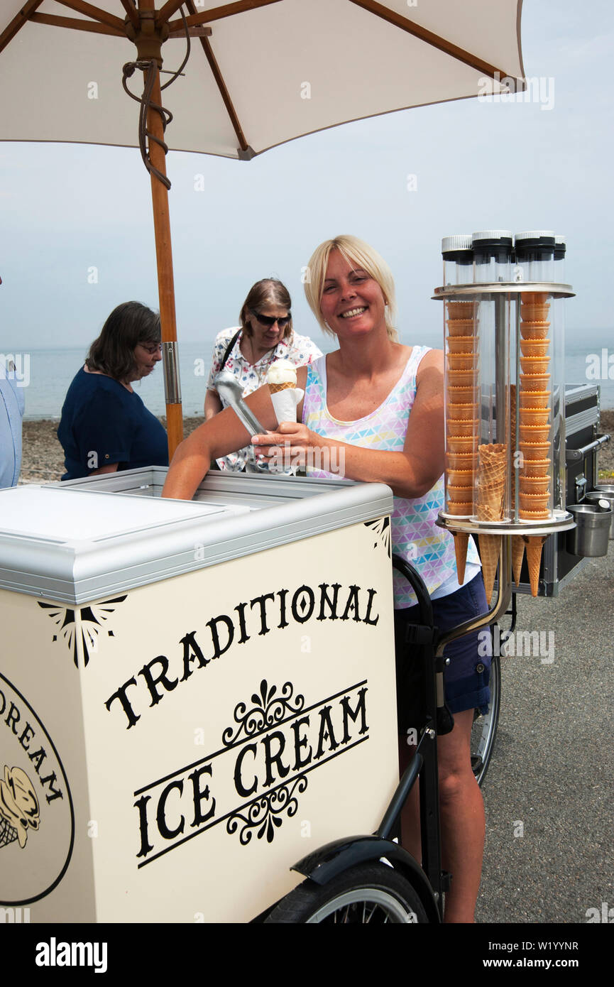 Stop Me and Buy One Ice Cream seller Stock Photo