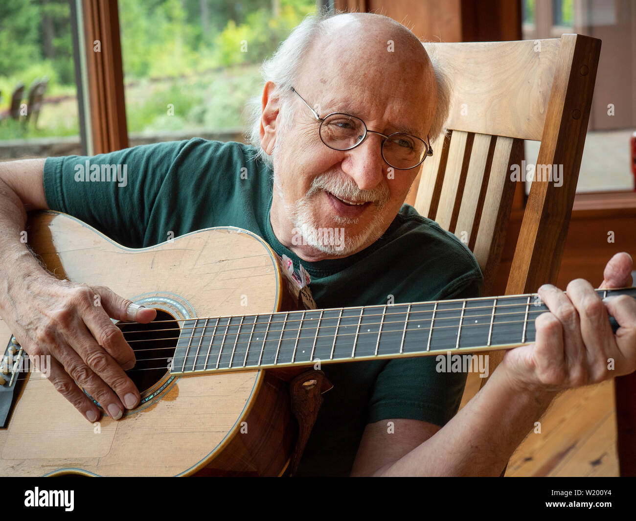 Folksinger Peter Yarrow of the 1960's folk group Peter Paul and Mary. Stock Photo