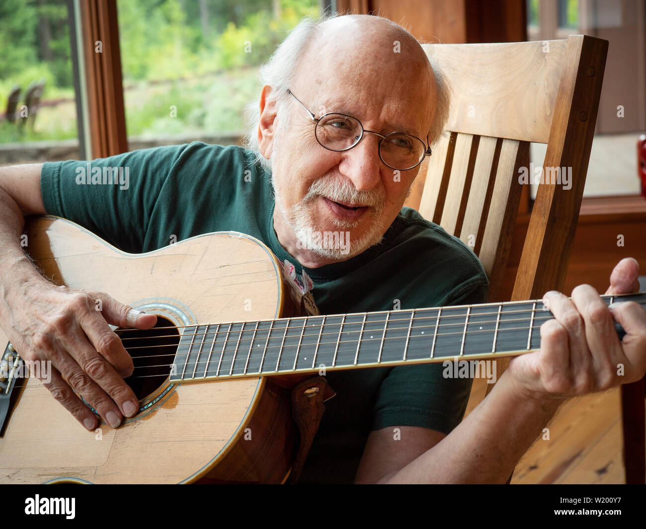 Folksinger Peter Yarrow of the 1960's folk group Peter Paul and Mary. Stock Photo