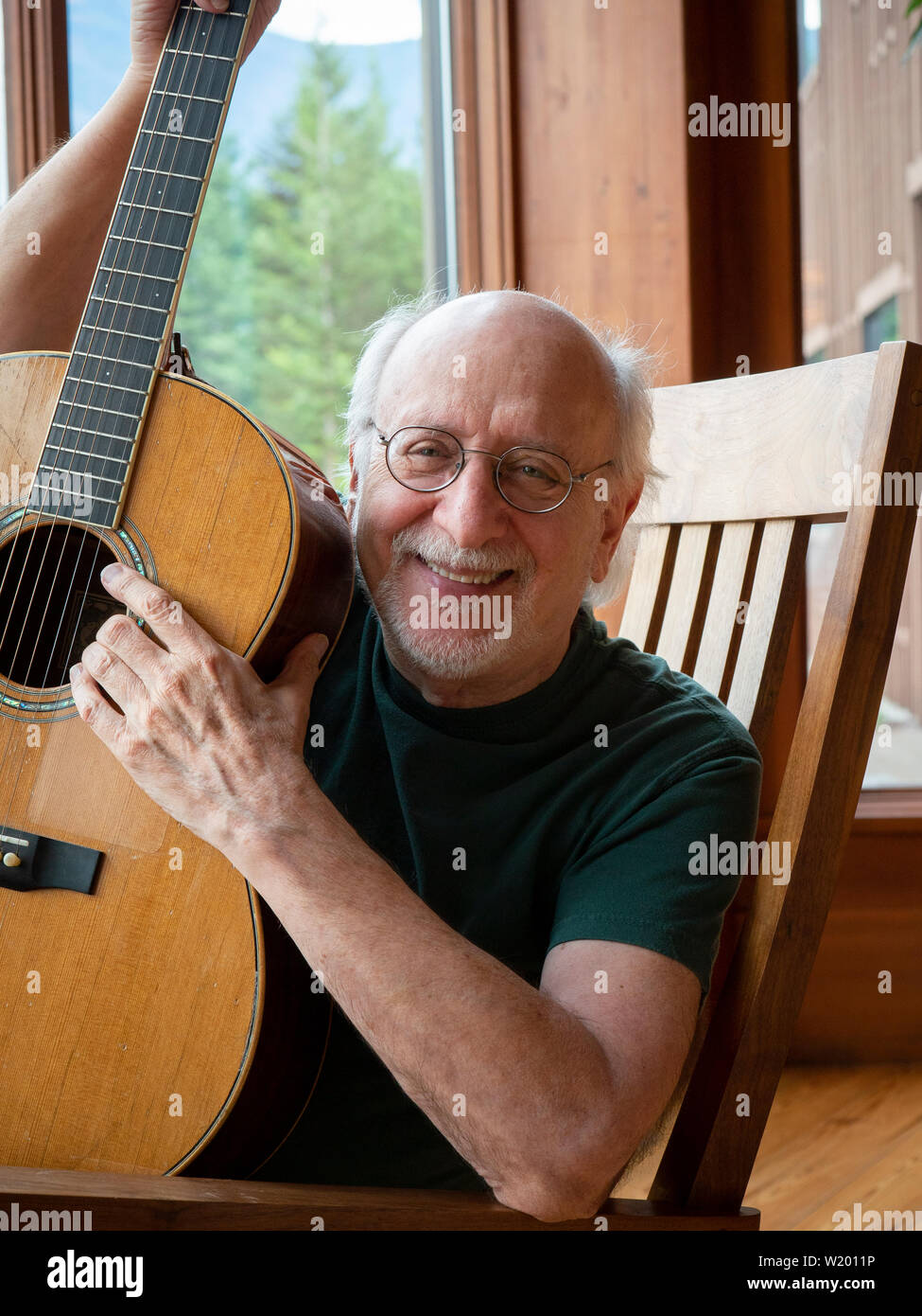 Folksinger Peter Yarrow of the 1960's folk group Peter Paul and Mary. Stock Photo