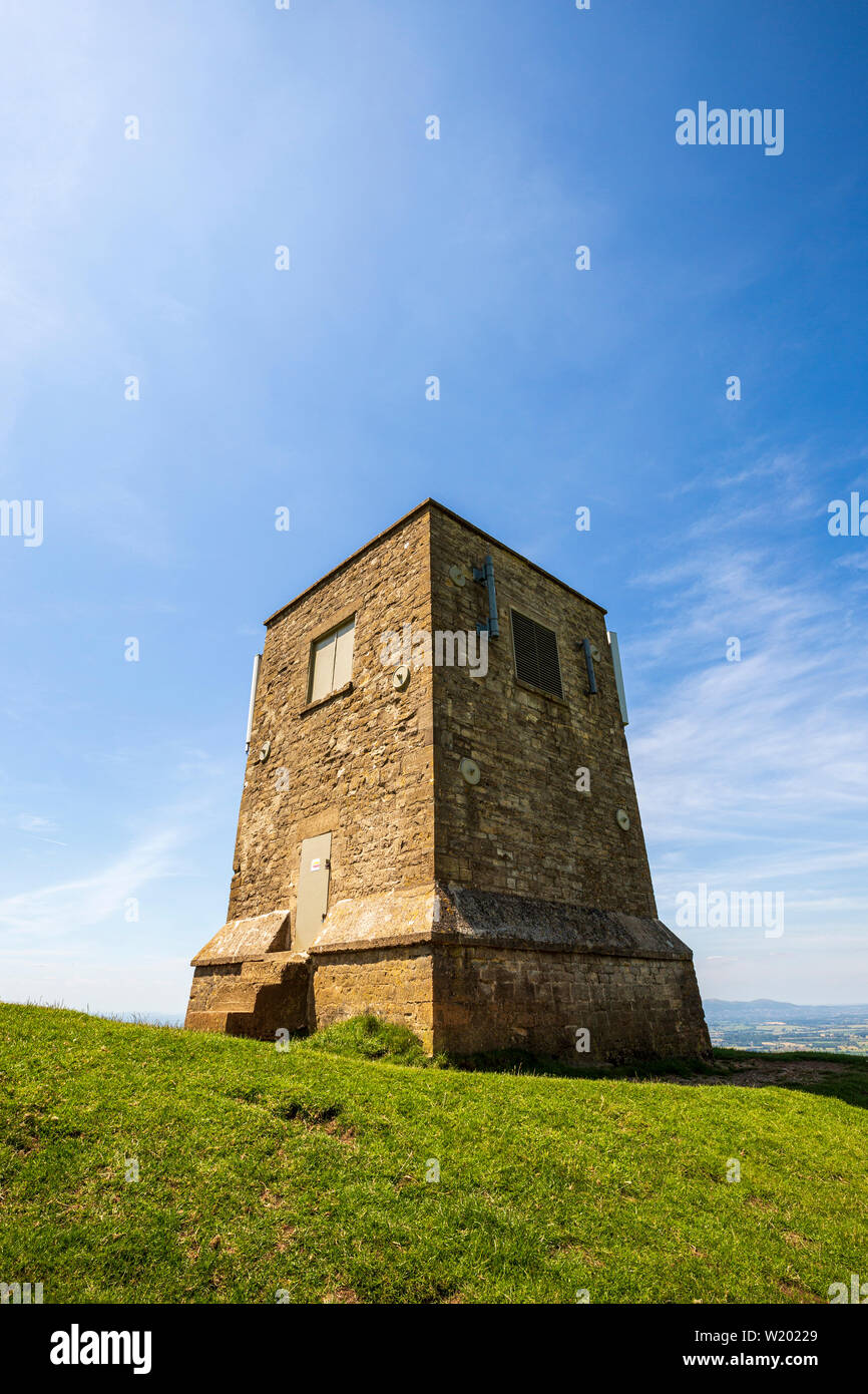 Parson's Folly on top of the earthworks at Kemerton Camp Iron Age fort