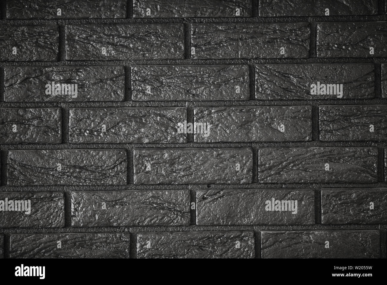 Dark Brick Wall Background Wall In Modern Office Stock Photo Alamy