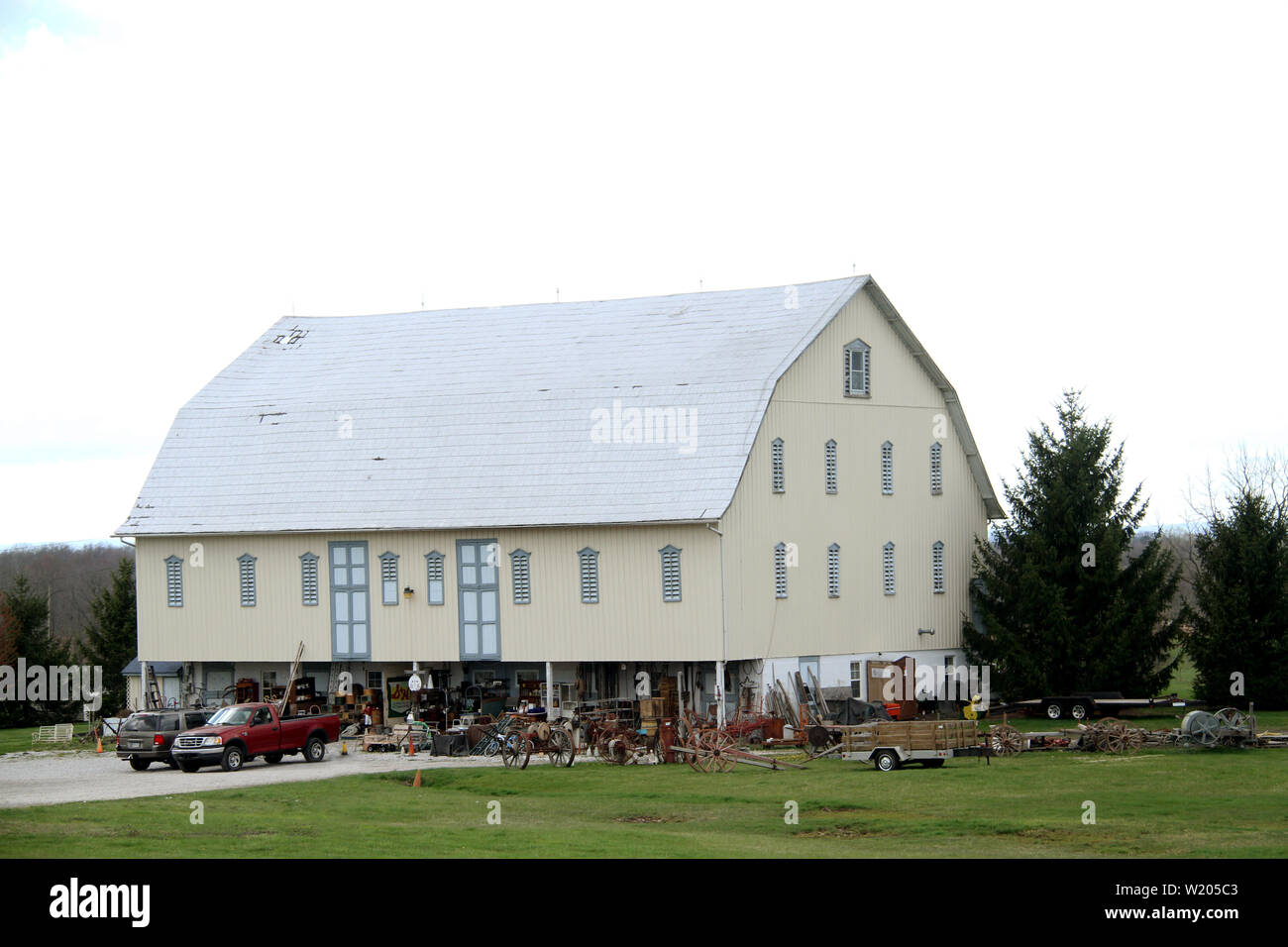 Agricultural Equipment For Sale At Large Barn In Pennsylvania Usa