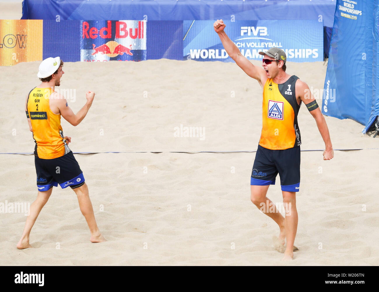 Hamburg, Germany. 04th July, 2019. Beach Volleyball, World Championship