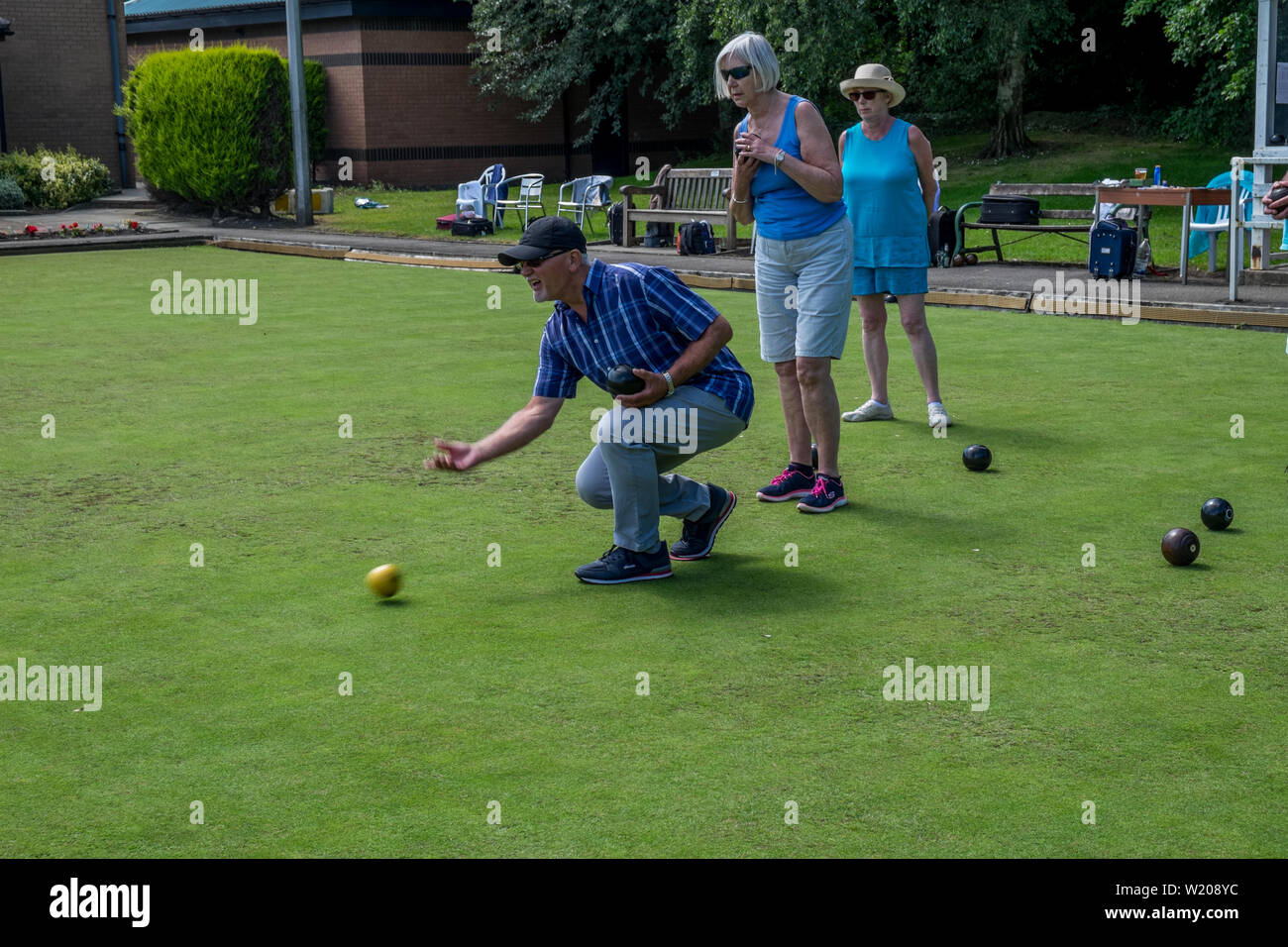 Crown Green Bowling Club Comprtitions Stock Photo Alamy