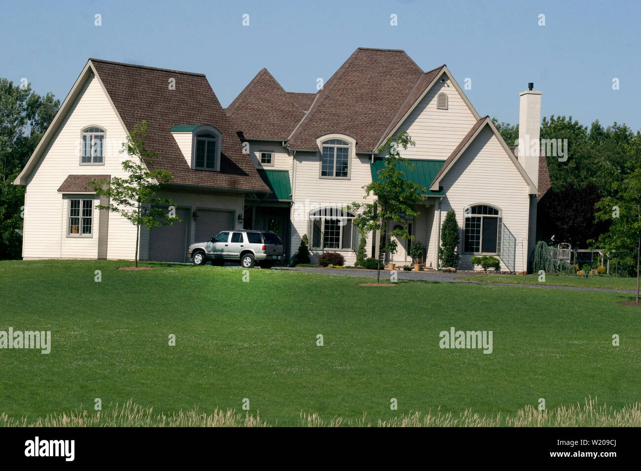 Large modern house in Pennsylvania, USA Stock Photo