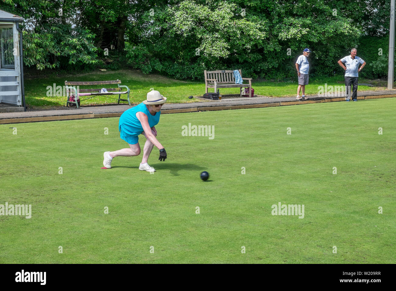Crown Green Bowling Club Comprtitions Stock Photo Alamy