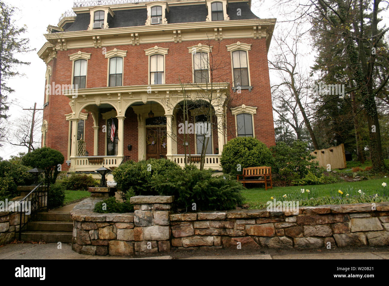 Large, well maintained old house in Pennsylvania, USA Stock Photo Alamy