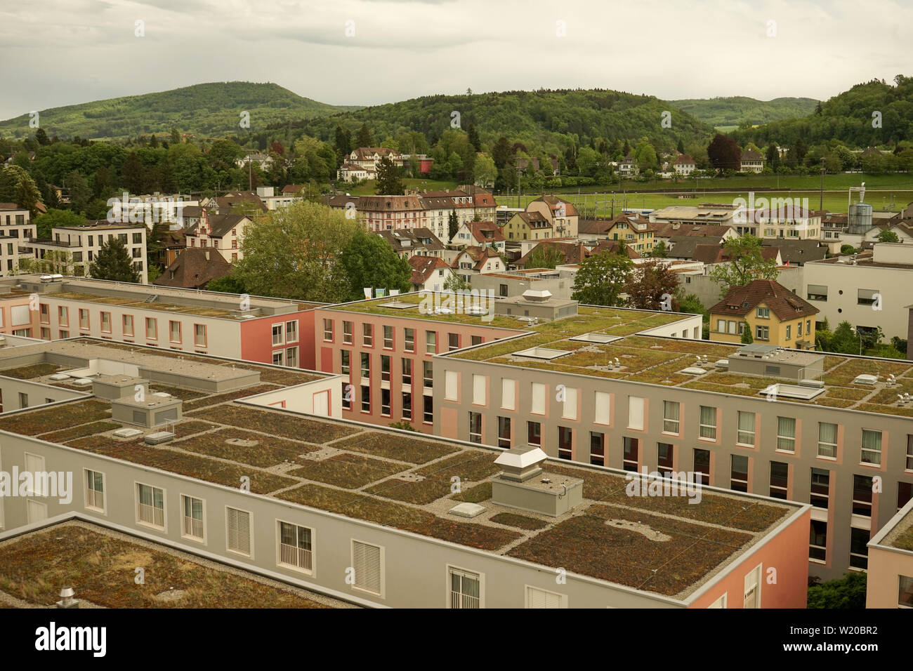 Salmenpark, new urban district in Rheinfelden, Switzerland Stock Photo