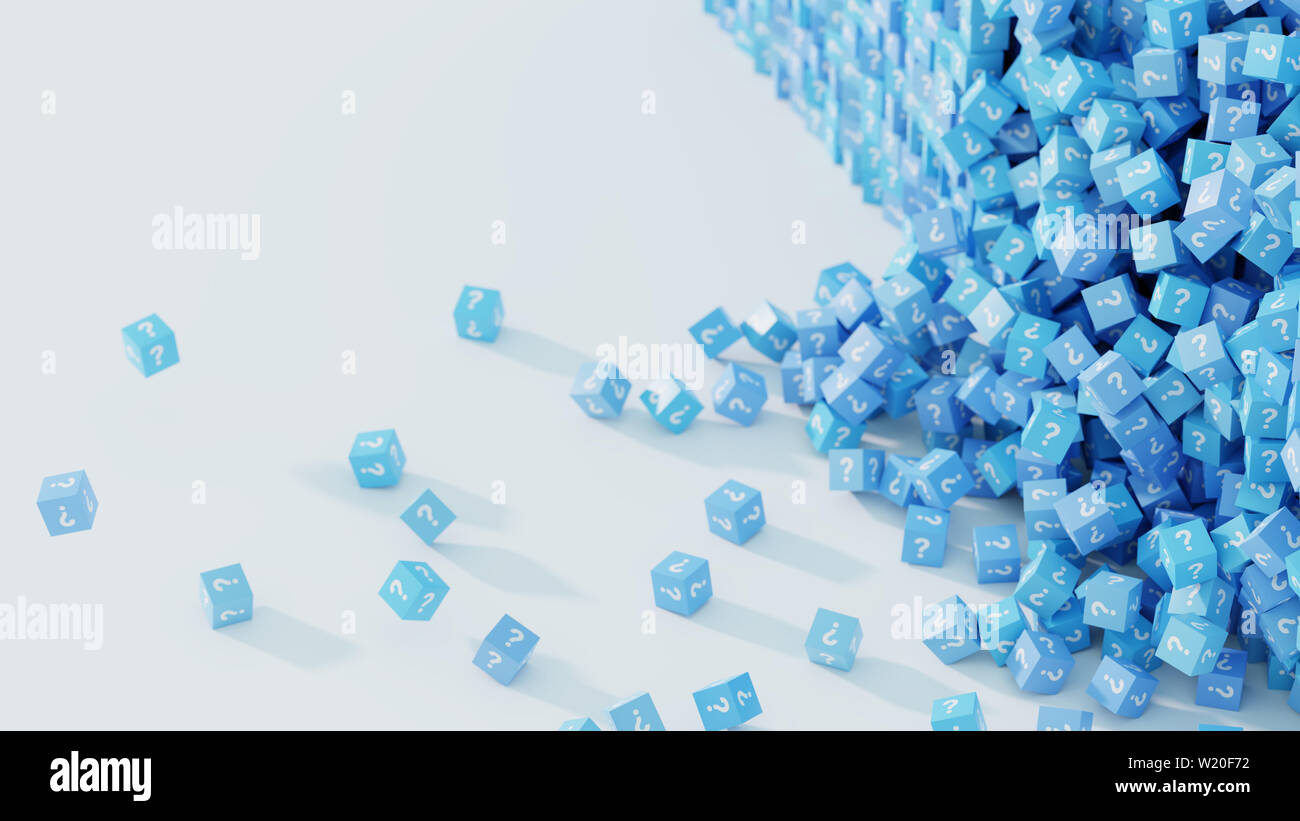 Infinite abstract numbers, original 3d rendering illustration ...