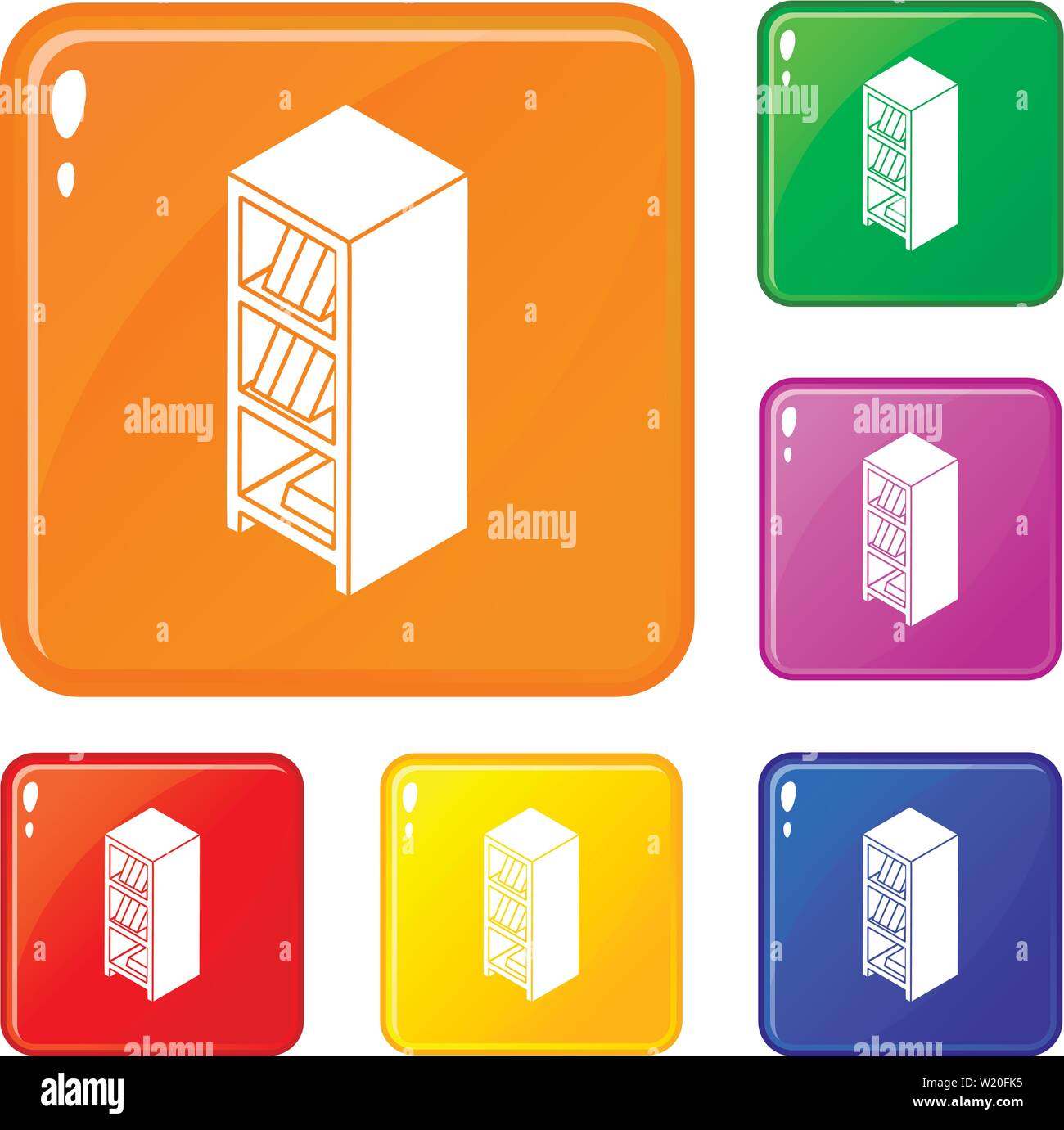 File wardrobe icons set vector color Stock Vector Image & Art - Alamy