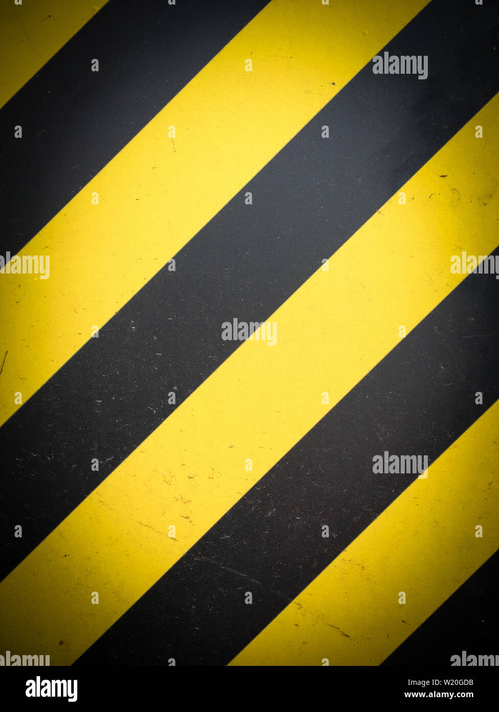 Yellow black striped road sign hi-res stock photography and images - Alamy