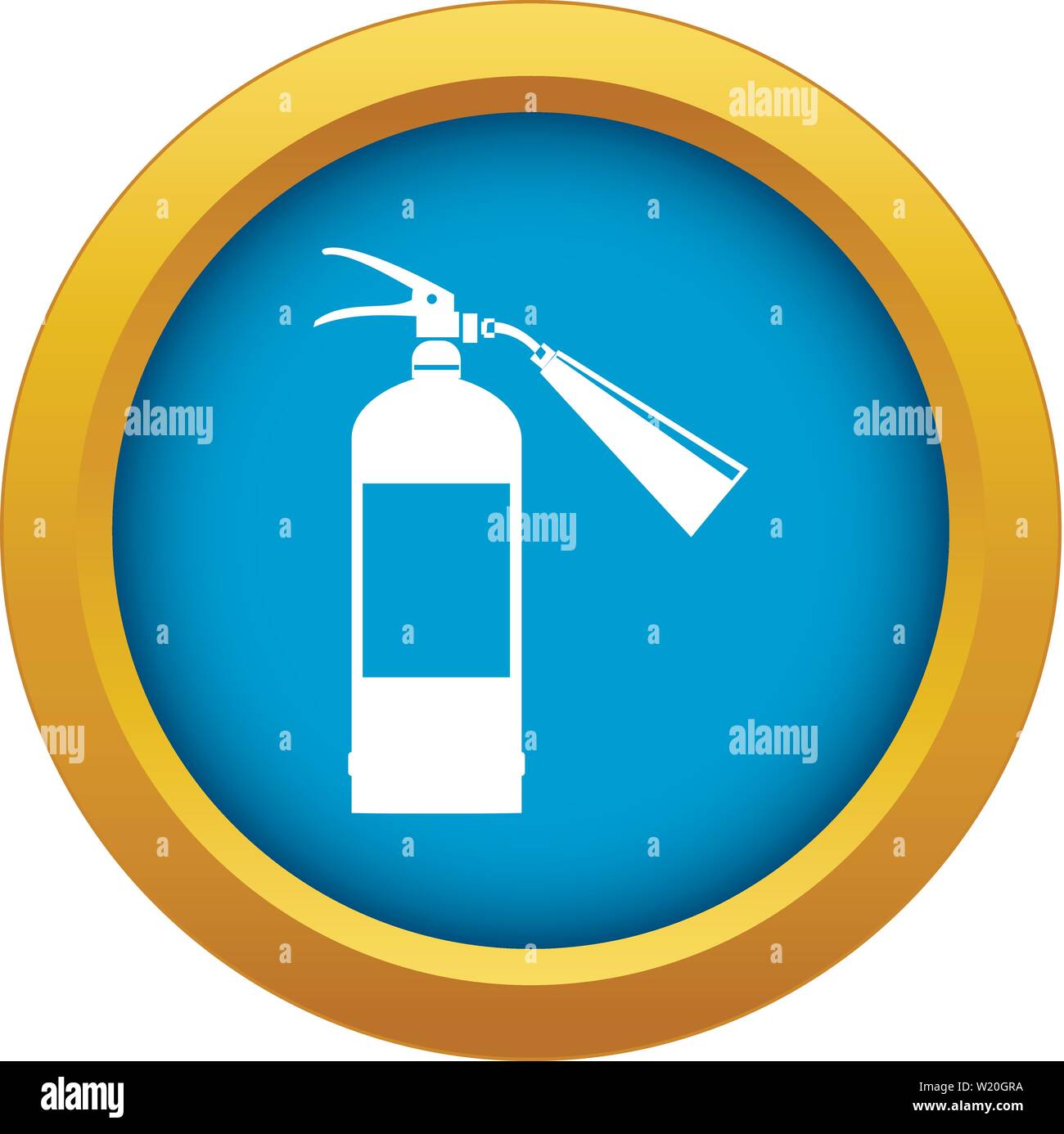 Fire extinguisher icon blue vector isolated Stock Vector Image & Art ...