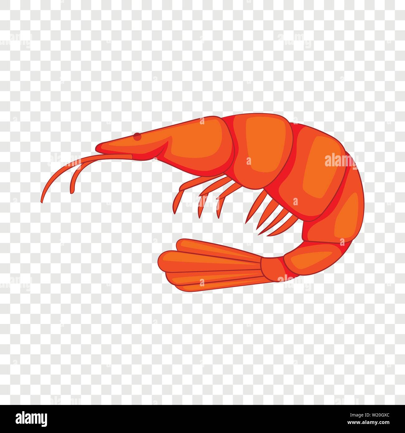 Shrimp icon, cartoon style Stock Vector Image & Art - Alamy