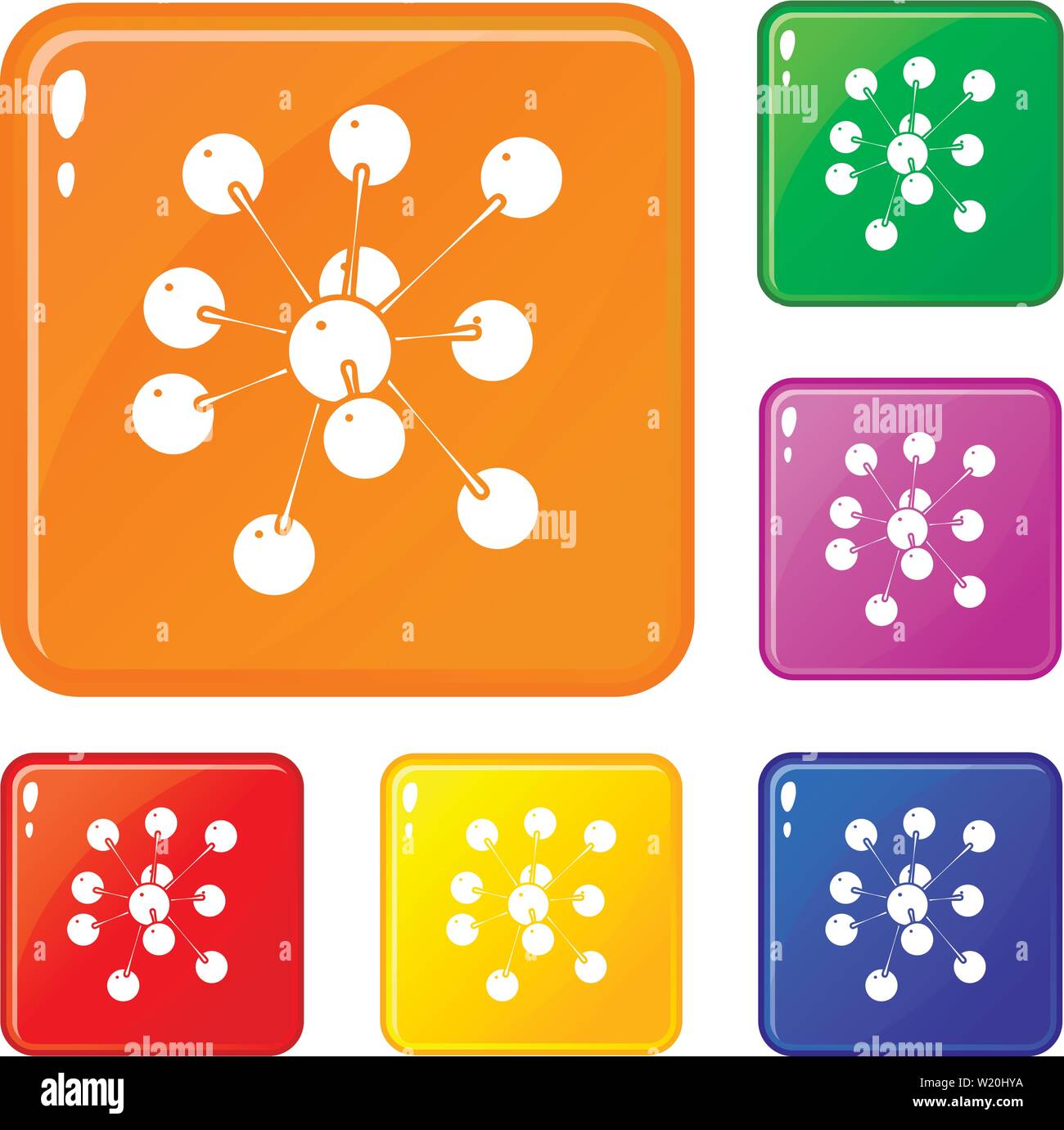 Cresols molecule icons set vector color Stock Vector Image & Art - Alamy