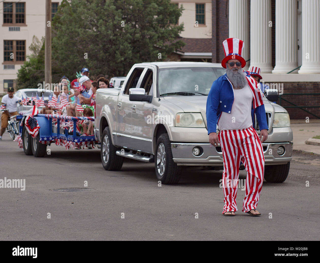 Independence Day, 4th of July parade in Alpine, a small town in Texas