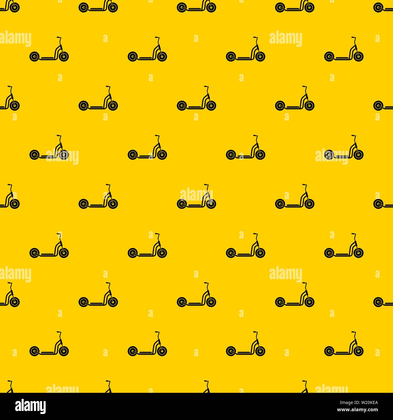 Kick scooter pattern vector Stock Vector