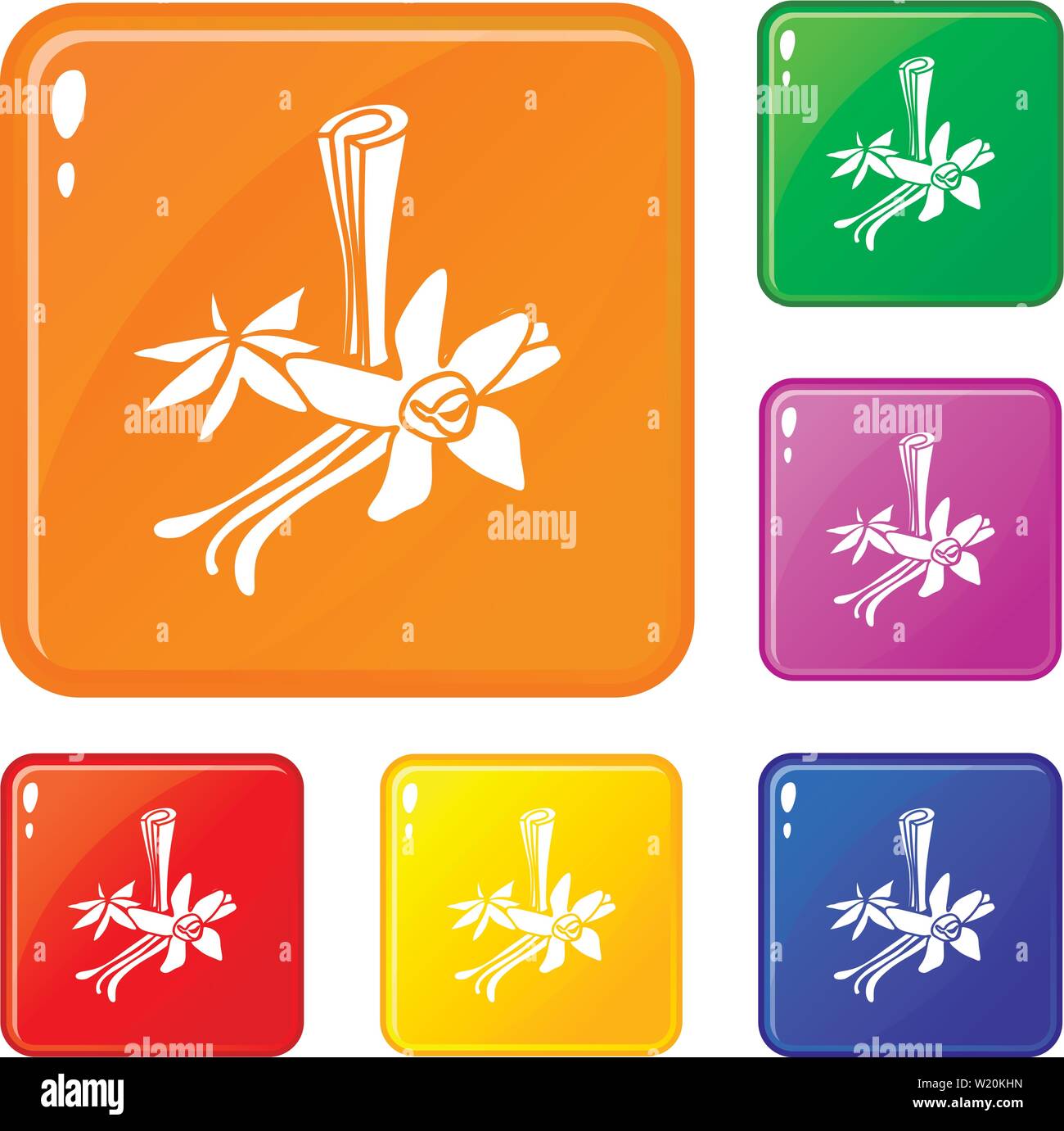 Spices organic natural saffron Stock Vector Images - Alamy