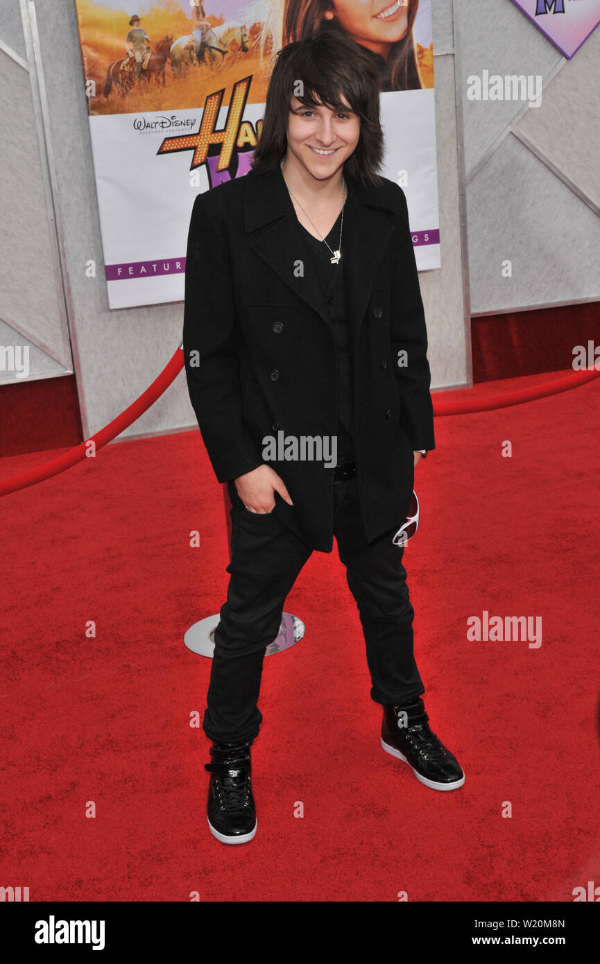 LOS ANGELES, CA. April 02, 2009: Mitchel Musso at the world premiere of  Hannah Montana The Movie at the El Capitan Theatre, Hollywood. © 2009  Paul Smith  Featureflash Stock Photo - Alamy
