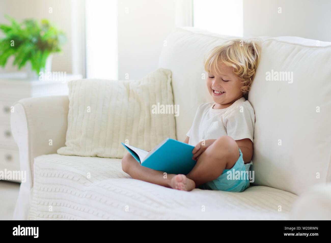 kids reading couch