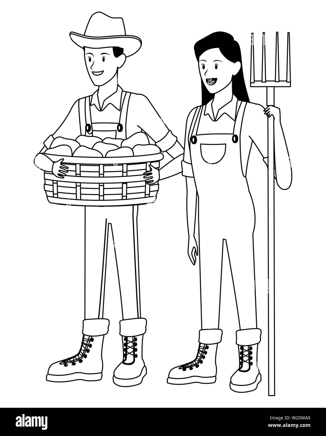 farm, animals and farmer cartoon in black and white Stock Vector Image & Art - Alamy farm, animals and farmer cartoon in black and white Stock Vector Image & Art - Alamy