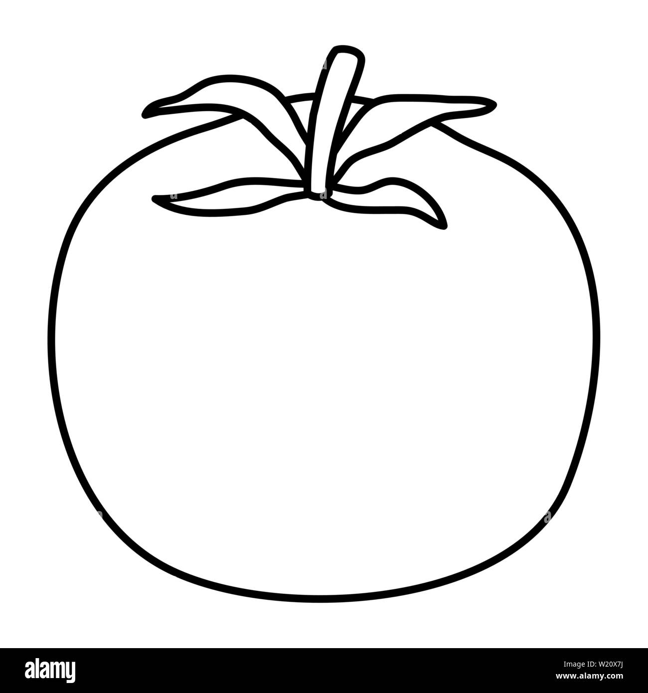 tomato fresh vegetable healthy icon Stock Vector Image & Art - Alamy