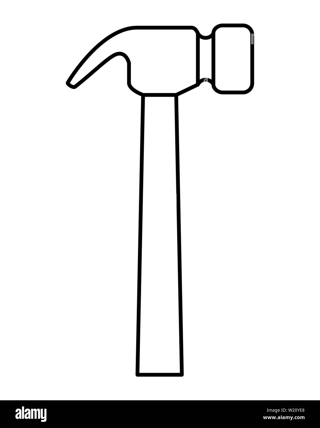 hammer metal tool isolated icon Stock Vector Image & Art - Alamy