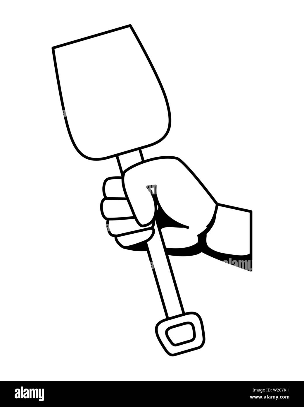 Using shovel Cut Out Stock Images & Pictures Alamy