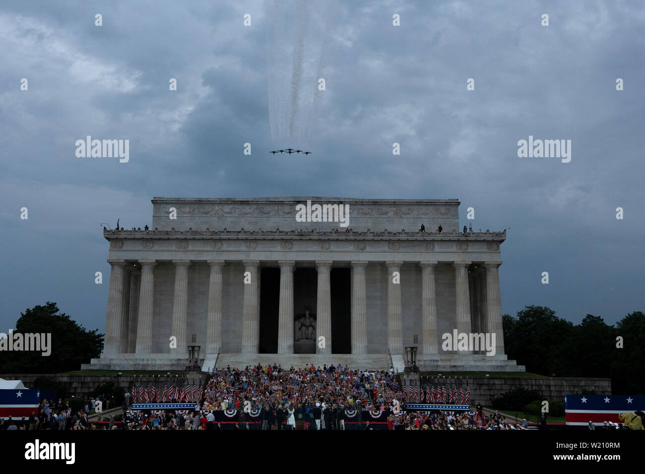 fly over on july 4 in washington
