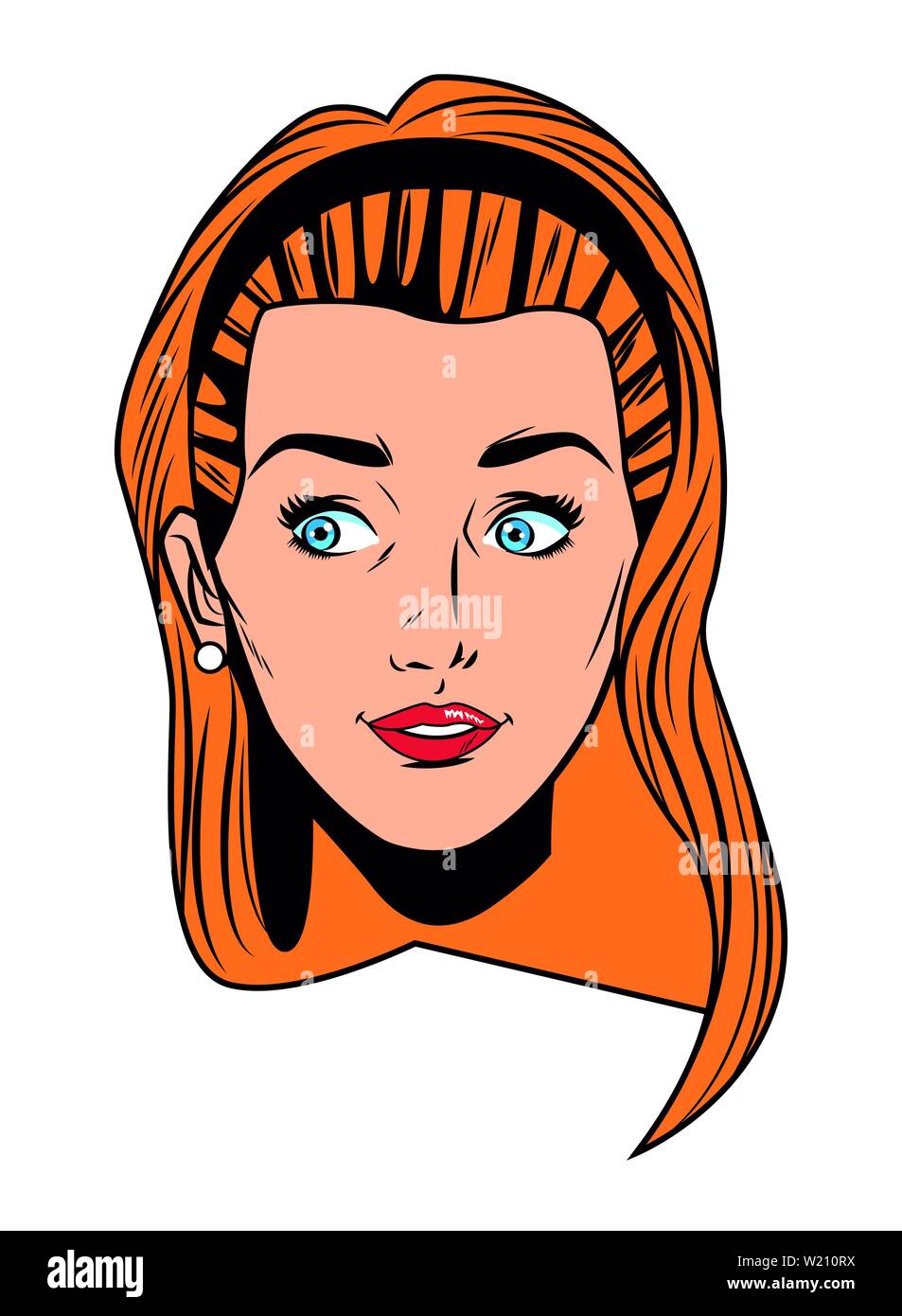 young woman face avatar cartoon Stock Vector Image & Art - Alamy