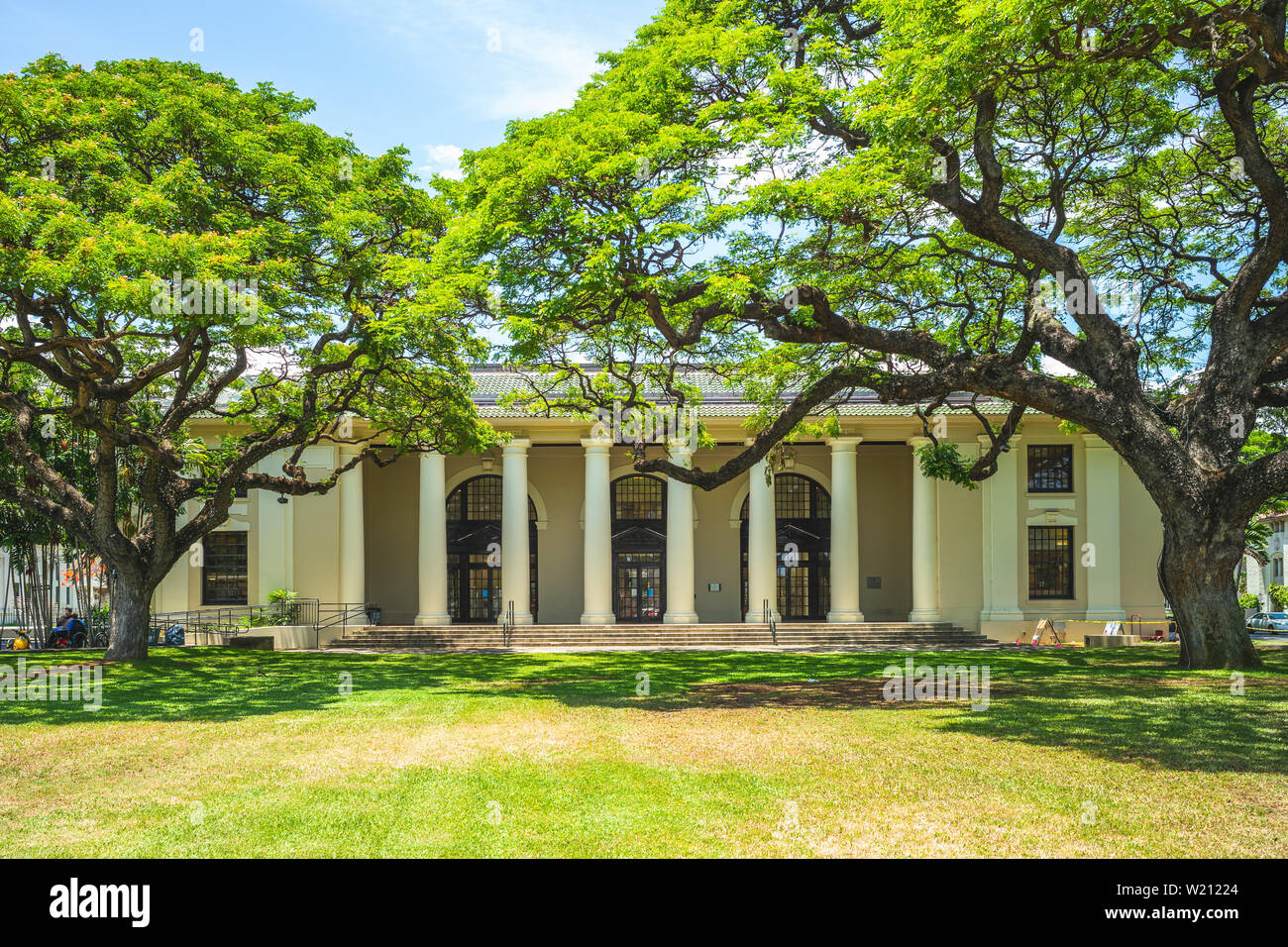 Hawaii State Public Library at Honolulu, Oahu Stock Photo Alamy