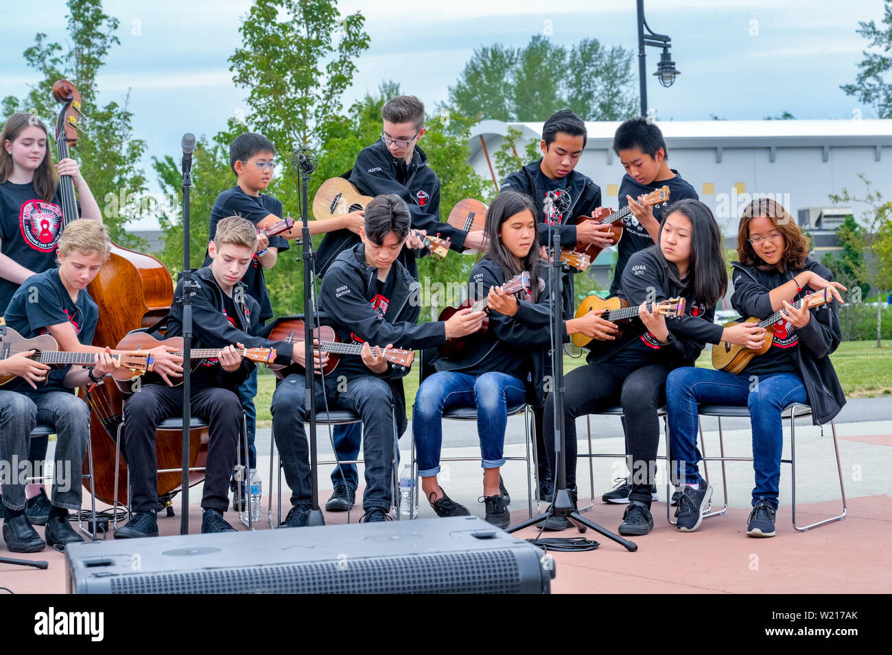 Langley Ukulele Ensemble, Willoughby Community Park, Langley, British