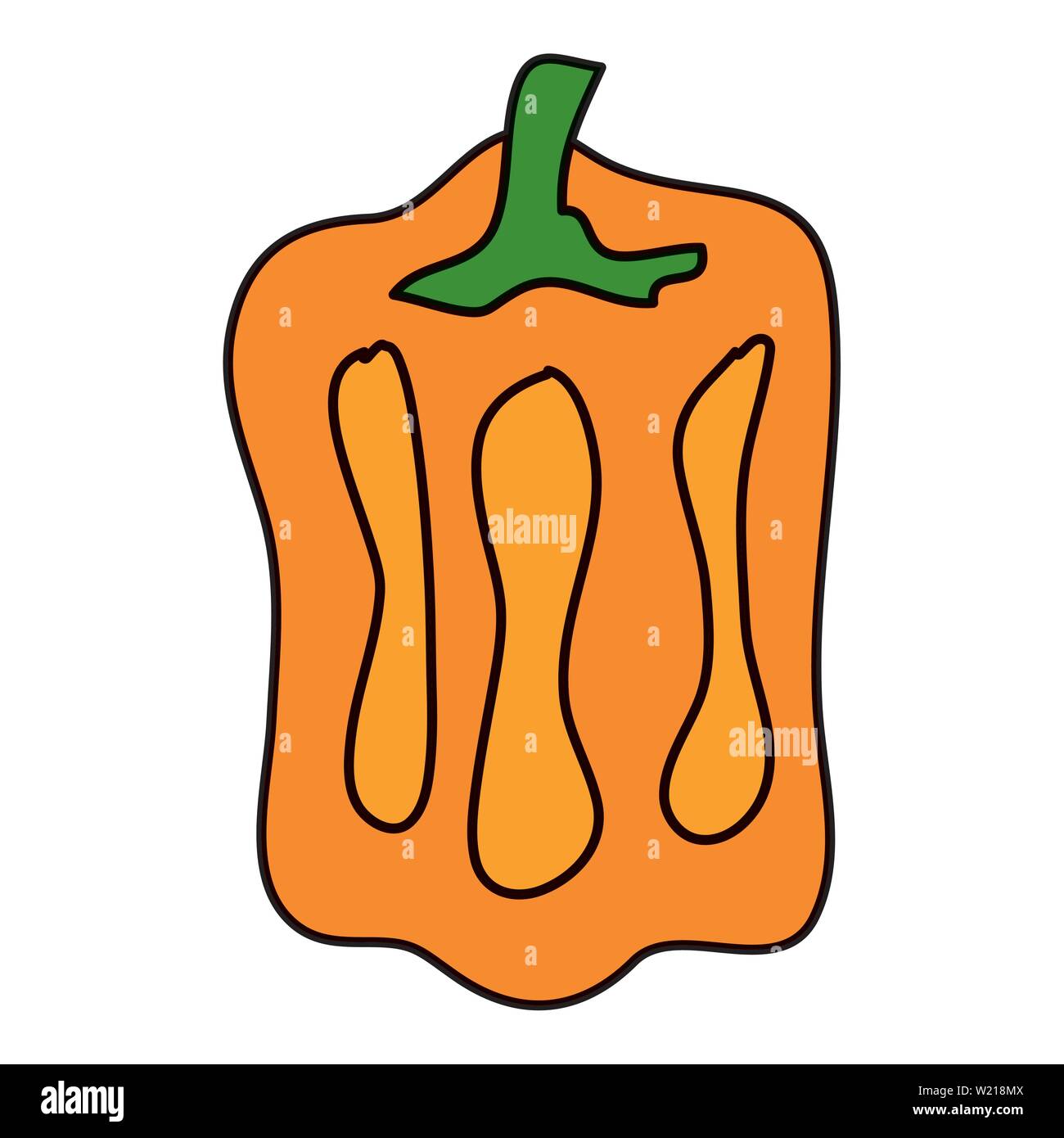 pepper fresh vegetable healthy icon Stock Vector Image & Art - Alamy