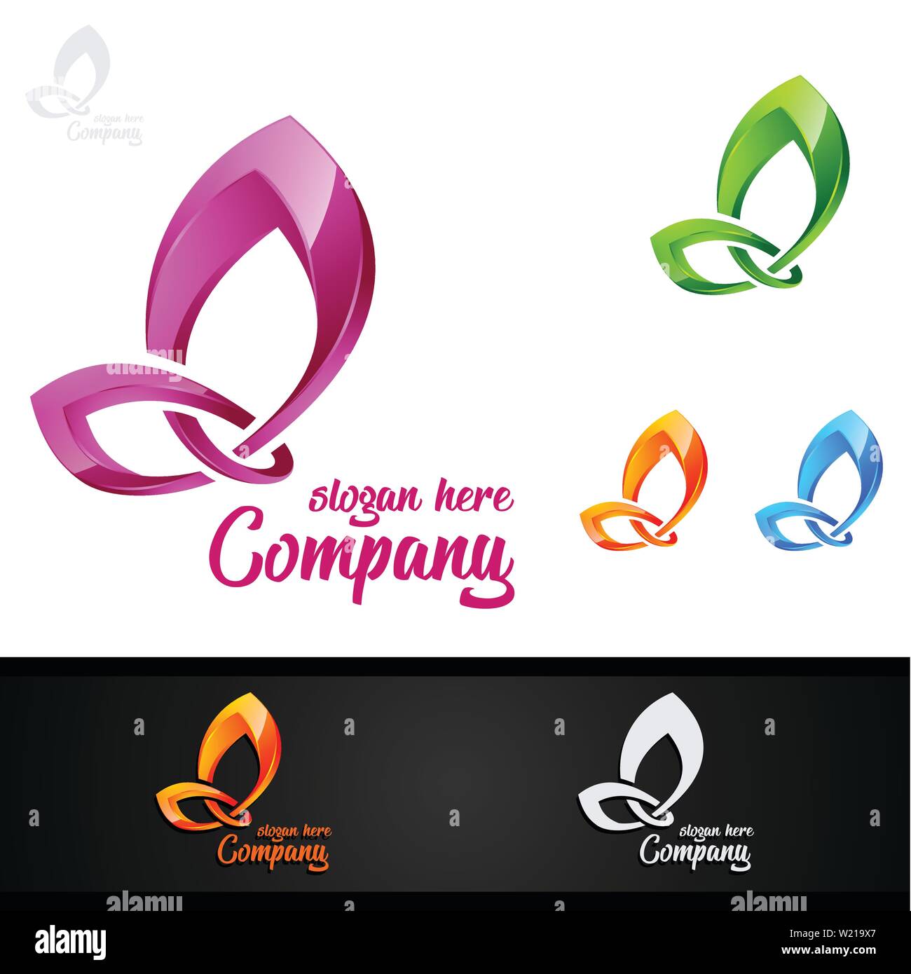 Butterfly Colors Logo Stock Vector Image & Art Alamy