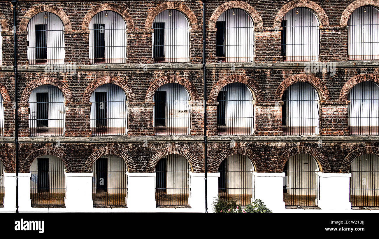 Cells of Cellular Jail, once used by British to confine and exile