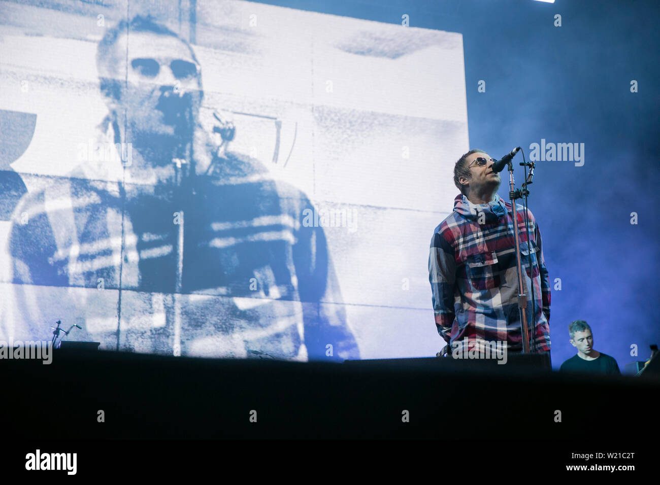 Gallagher Italian Rapper Liam Gallagher performs live in Italy during the Collisioni festival in ...