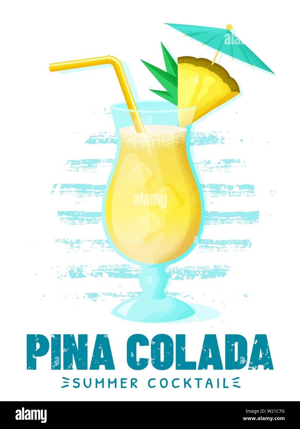 Puerto rico pina colada Stock Vector Images Alamy